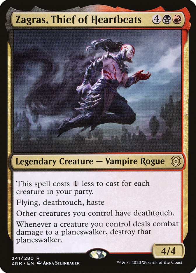 Zagras, Thief of Heartbeats [Zendikar Rising]-1