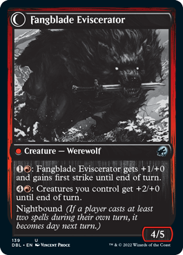 Fangblade Brigand // Fangblade Eviscerator [Innistrad: Double Feature]-2