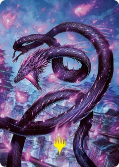 Junji, the Midnight Sky 2 Art Card (Gold-Stamped Signature) [Kamigawa: Neon Dynasty Art Series]-1