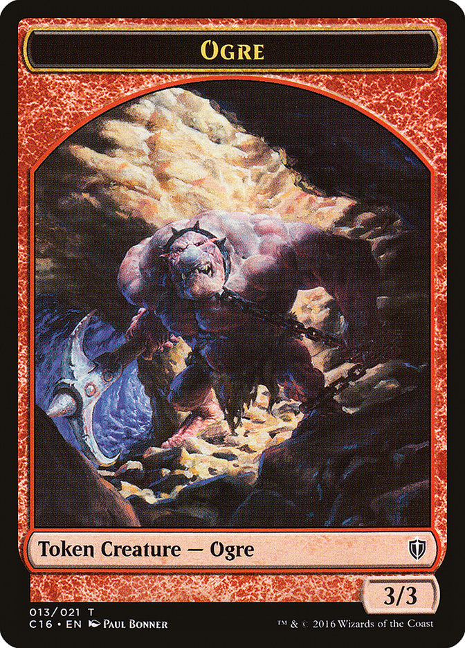 Beast // Ogre Double-Sided Token [Commander 2016 Tokens]-2