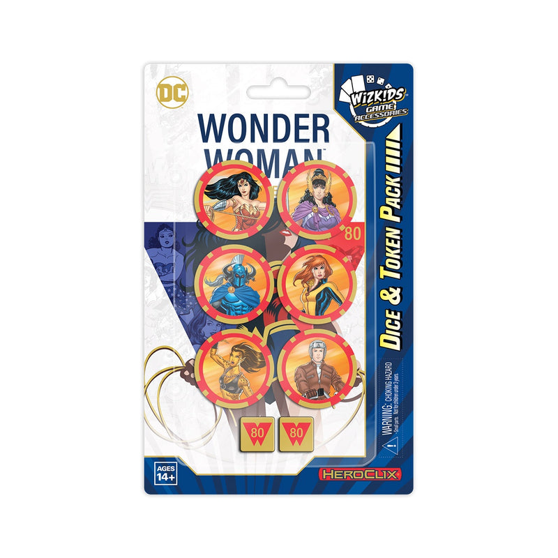 DC Comics Heroclix Wonder Woman 80th Anniversary Dice and Token Pack-1