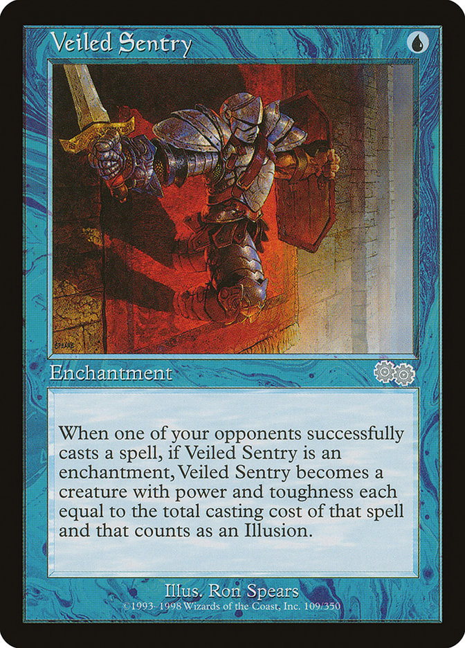 Veiled Sentry [Urza's Saga]-1