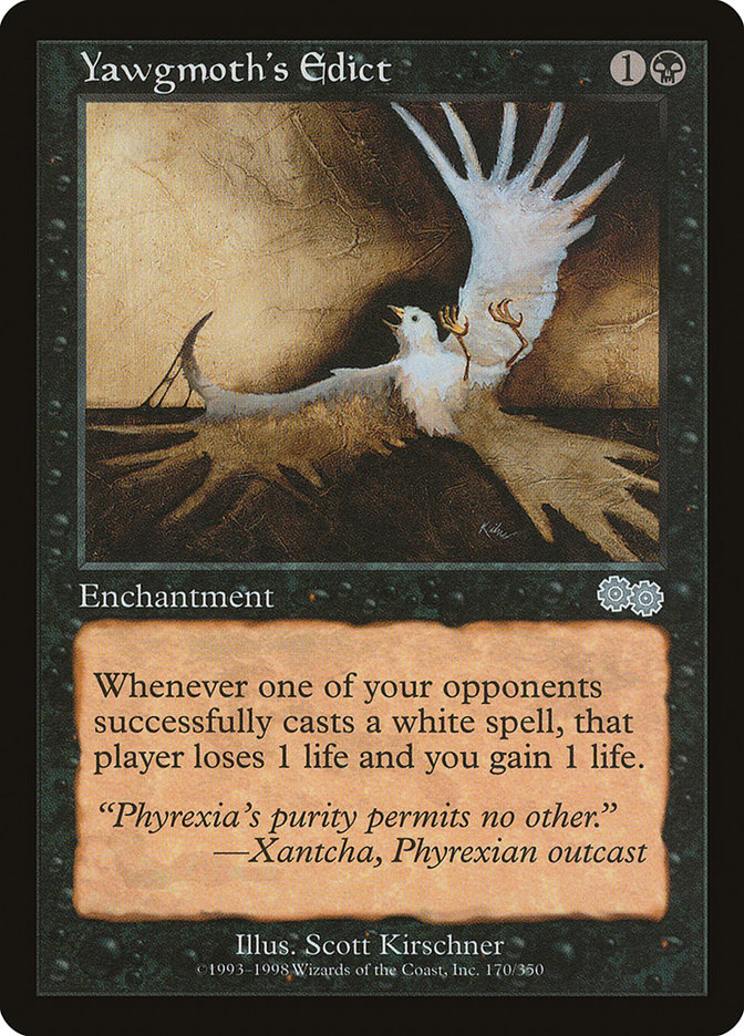 Yawgmoth's Edict [Urza's Saga]-1