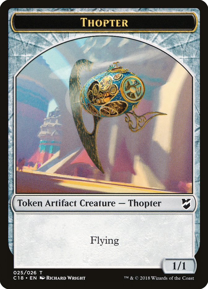 Myr (023) // Thopter (025) Double-Sided Token [Commander 2018 Tokens]-2