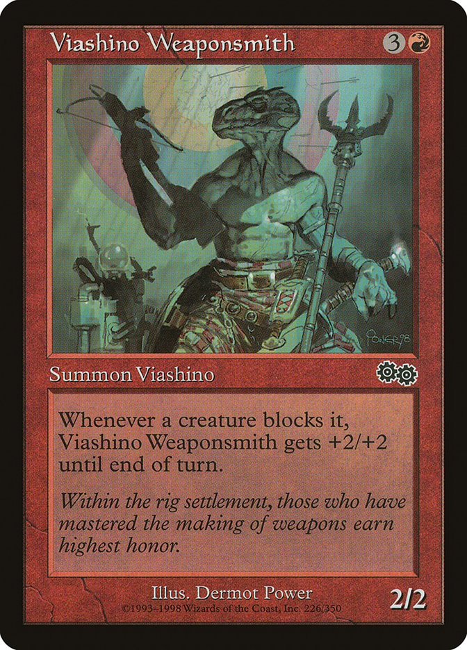 Viashino Weaponsmith [Urza's Saga]-1
