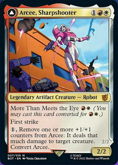 Arcee, Sharpshooter // Arcee, Acrobatic Coupe [Transformers]-1