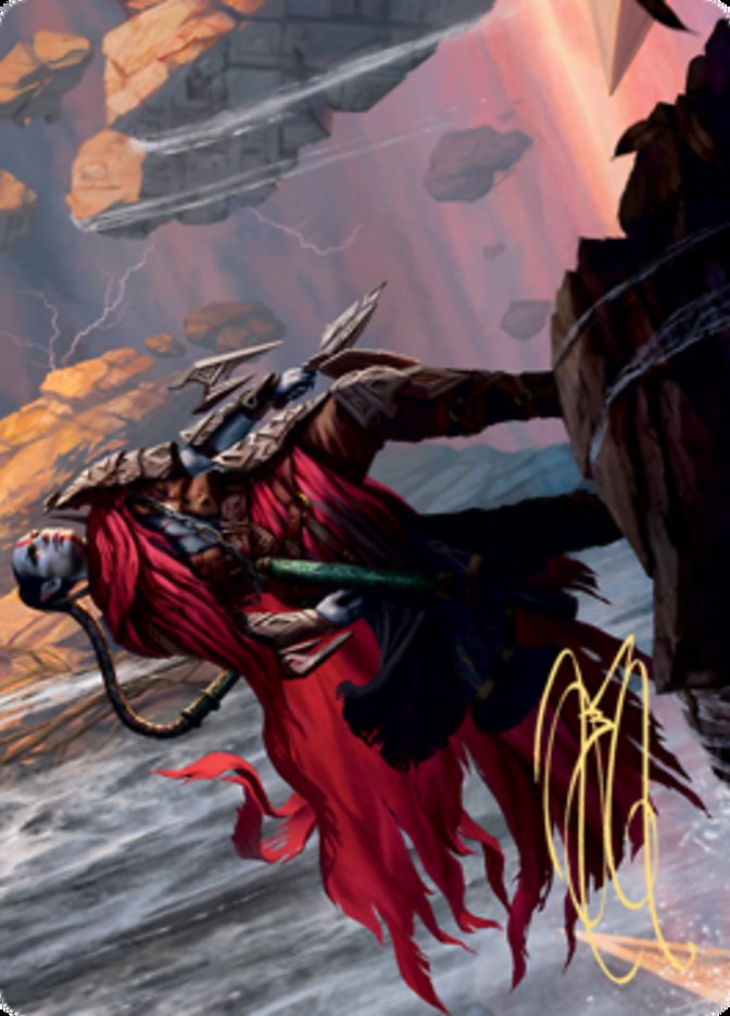 Anowon, the Ruin Thief Art Card (Gold-Stamped Signature) [Zendikar Rising Art Series]-1