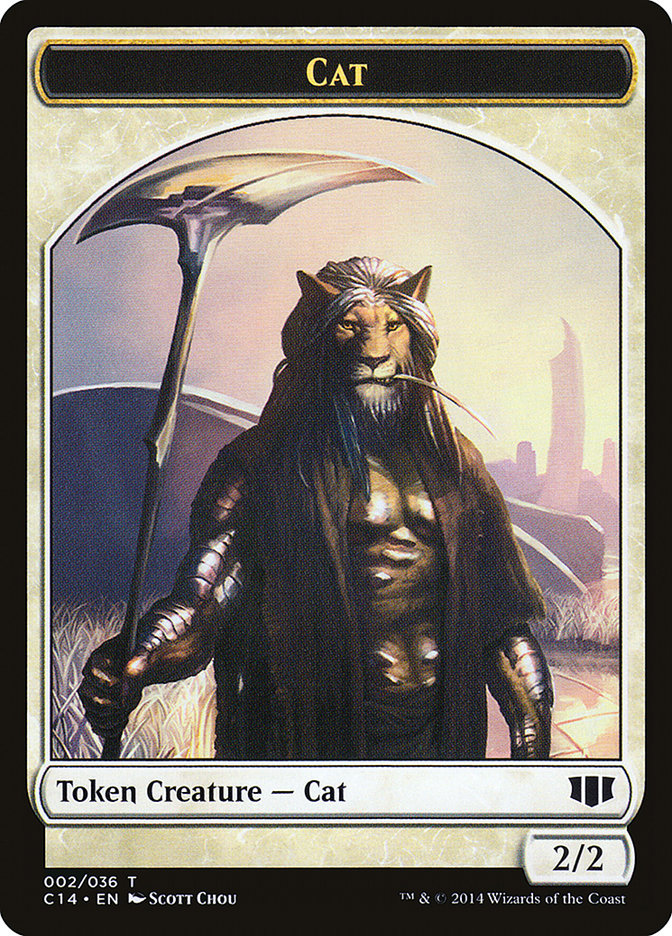 Angel // Cat Double-Sided Token [Commander 2014 Tokens]-2