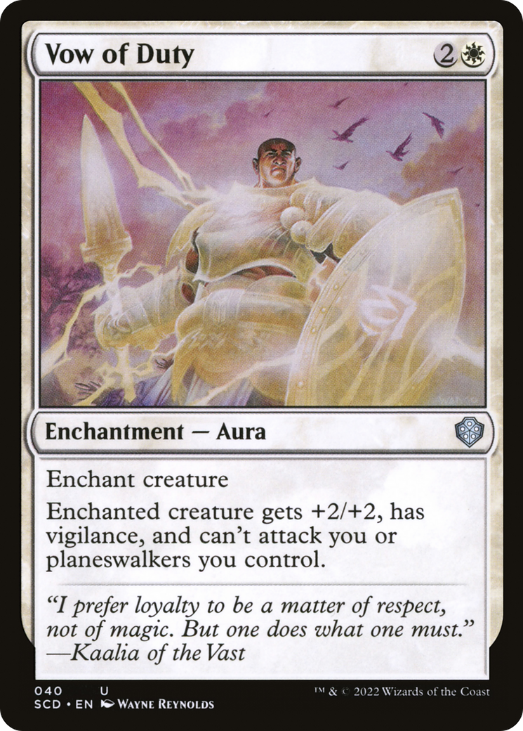 Vow of Duty [Starter Commander Decks]-1