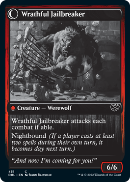 Weary Prisoner // Wrathful Jailbreaker [Innistrad: Double Feature]-2