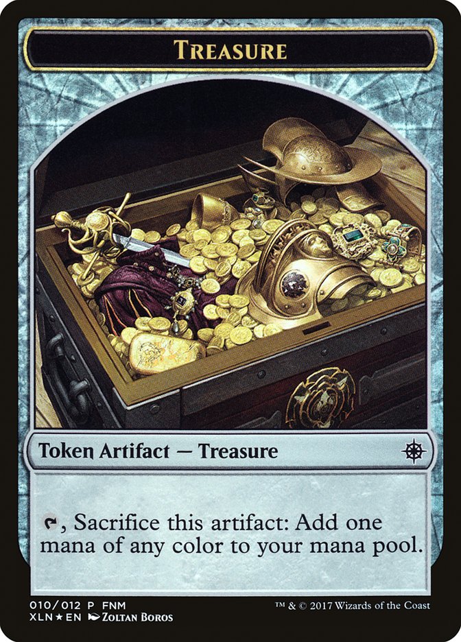Vampire // Treasure Double-Sided Token [Friday Night Magic 2017]-2