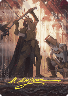 Karmic Justice Art Card (Gold-Stamped Signature) [Wilds of Eldraine Art Series]-1