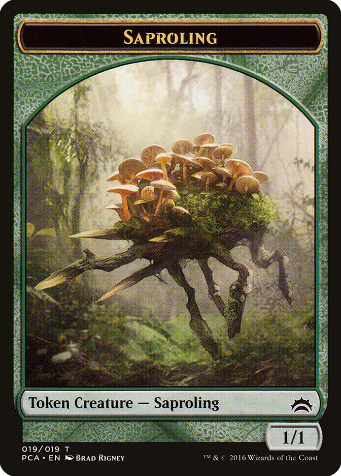 Spider // Saproling Double-Sided Token [Planechase Anthology Tokens]-2