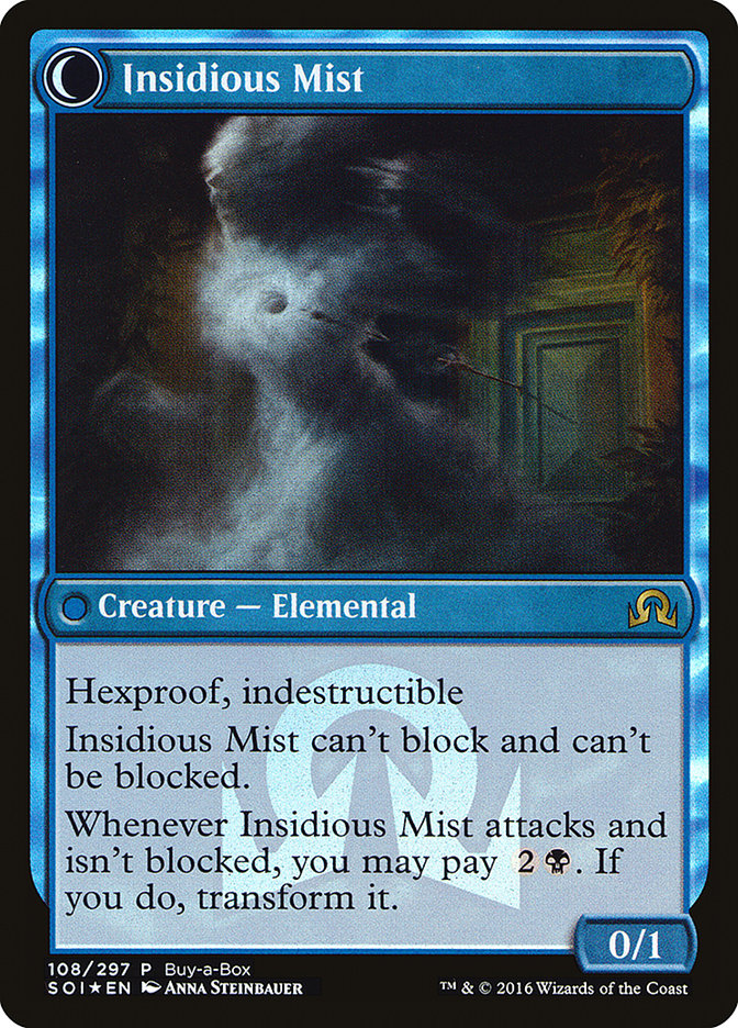 Elusive Tormentor // Insidious Mist (Buy-A-Box) [Shadows over Innistrad Promos]-2