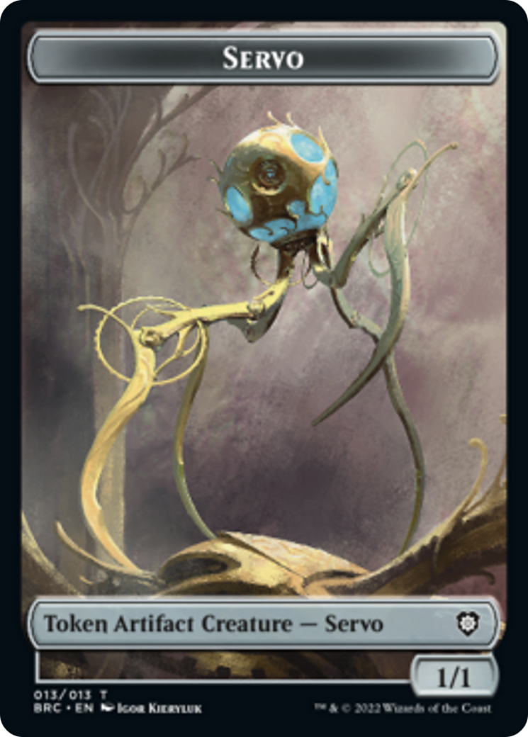 Servo // Powerstone Double-Sided Token [The Brothers' War Commander Tokens]-1