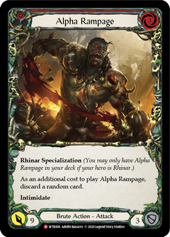 Alpha Rampage [U-WTR006] (Welcome to Rathe Unlimited)  Unlimited Rainbow Foil-1