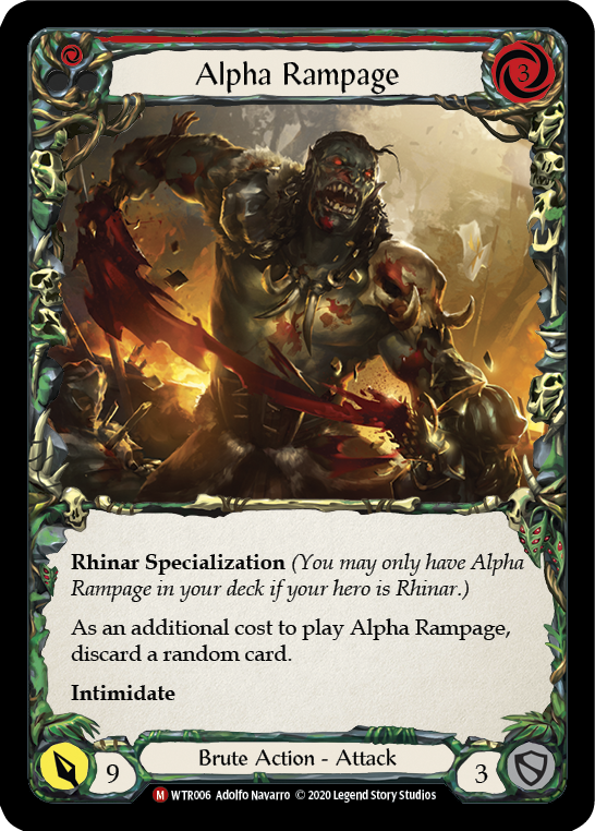 Alpha Rampage [U-WTR006] (Welcome to Rathe Unlimited)  Unlimited Rainbow Foil-1