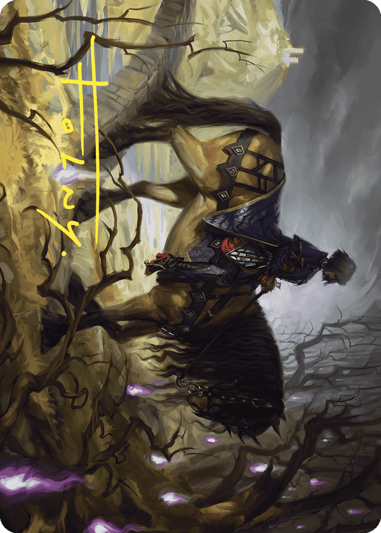 Rowan's Grim Search Art Card (Gold-Stamped Signature) [Wilds of Eldraine Art Series]-1