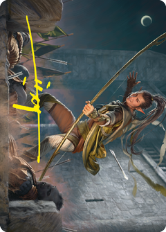 Legolas, Counter of Kills Art Card (Gold-Stamped Signature) [The Lord of the Rings: Tales of Middle-earth Art Series]-1