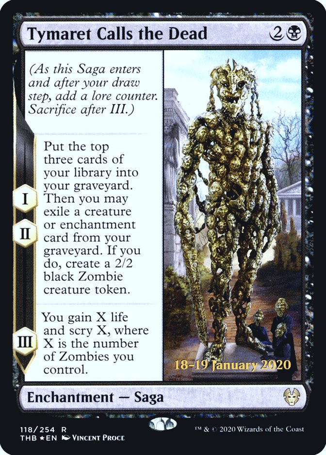 Tymaret Calls the Dead [Theros Beyond Death Prerelease Promos]-1