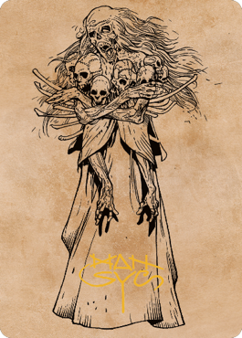 Myrkul, Lord of Bones Art Card (73) (Gold-Stamped Signature) [Commander Legends: Battle for Baldur's Gate Art Series]-1
