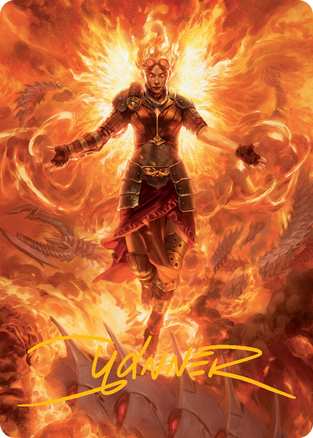 Chandra, Hope's Beacon Art Card (Gold-Stamped Signature) [March of the Machine Art Series]-1