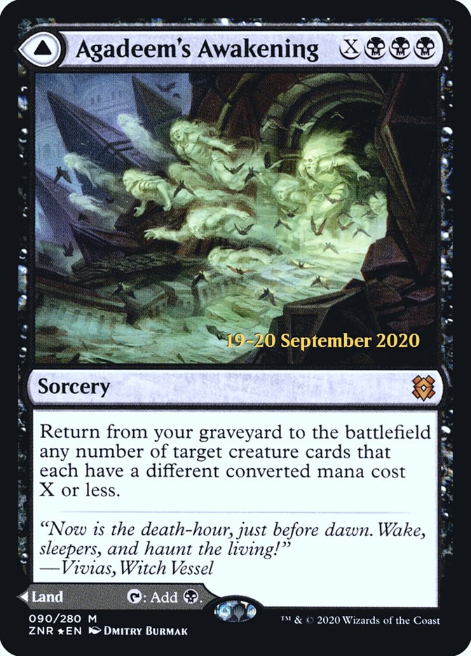 Agadeem's Awakening // Agadeem, the Undercrypt [Zendikar Rising Prerelease Promos]-1