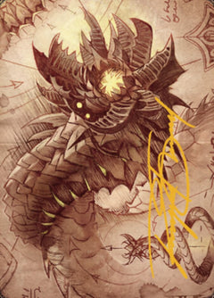 Wurmcoil Engine Art Card (Gold-Stamped Signature) [The Brothers' War Art Series]-1