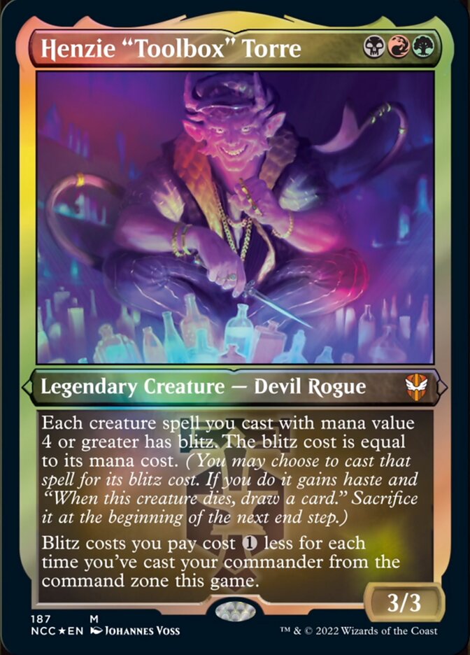 Henzie "Toolbox" Torre (Display Commander) [Streets of New Capenna Commander]-1