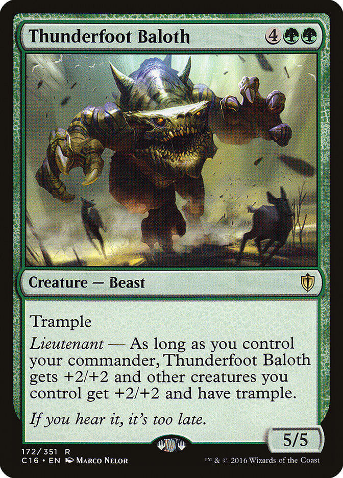 Thunderfoot Baloth [Commander 2016]-1