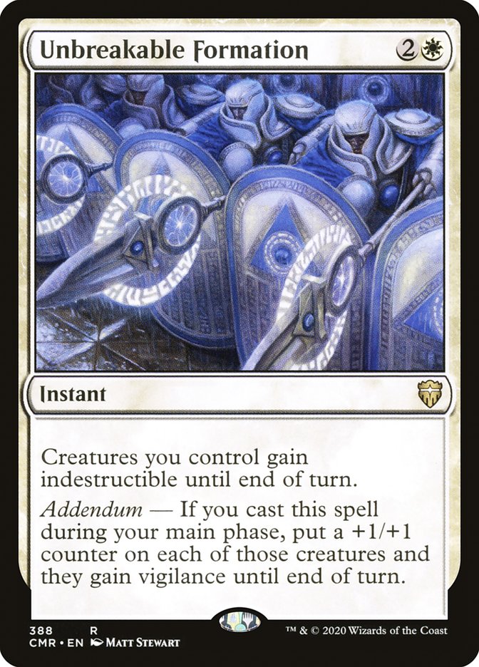 Unbreakable Formation [Commander Legends]-1