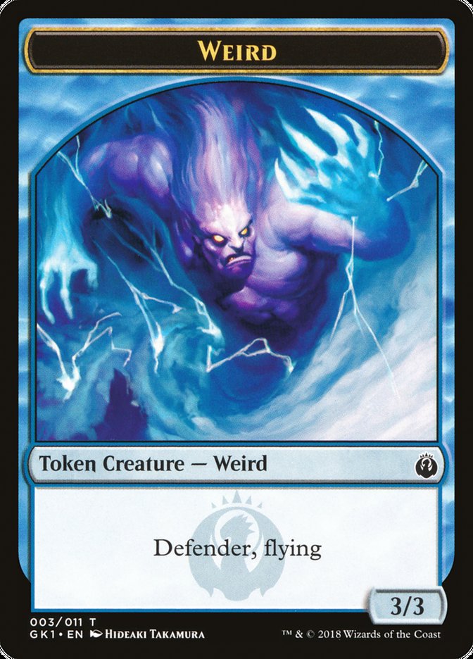 Weird // Goblin Double-Sided Token [Guilds of Ravnica Guild Kit Tokens]-1