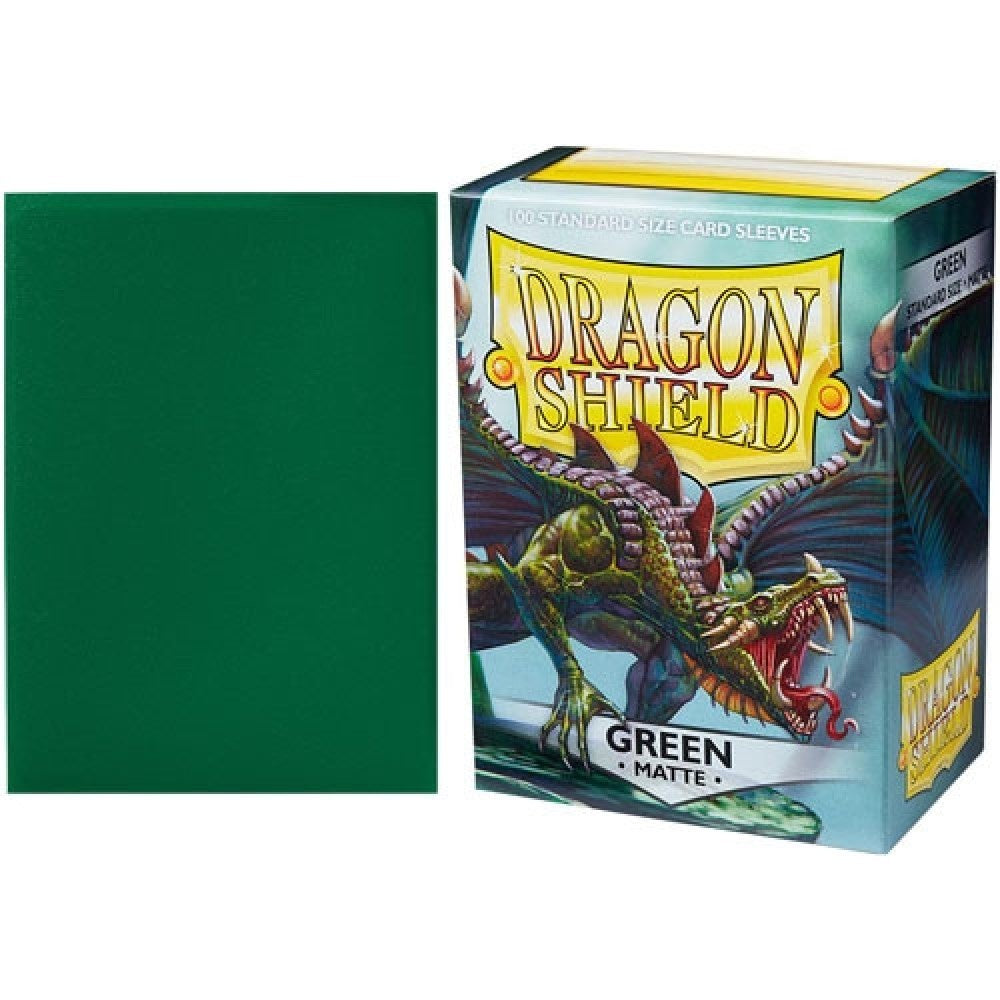 Sleeves - Dragon Shield - Box 100 - Green MATTE-1