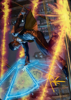 Wingshield Agent Art Card (Gold-Stamped Signature) [Streets of New Capenna Art Series]-1