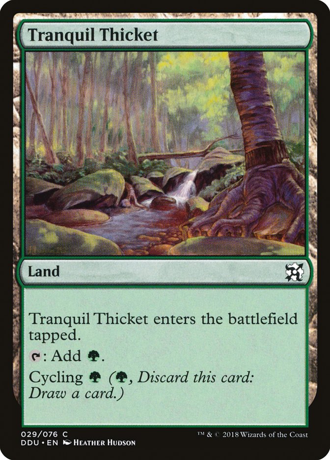 Tranquil Thicket [Duel Decks: Elves vs. Inventors]-1
