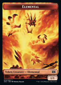 Elemental // Soldier Double-Sided Token [Double Masters 2022 Tokens]-1