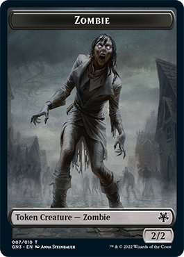 Zombie // Angel Double-Sided Token [Game Night: Free-for-All Tokens]-1