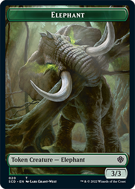 Elephant // Thopter Double-Sided Token [Starter Commander Decks]-1