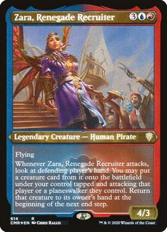 Zara, Renegade Recruiter (Etched) [Commander Legends]-1