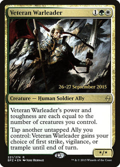 Veteran Warleader [Battle for Zendikar Prerelease Promos]-1