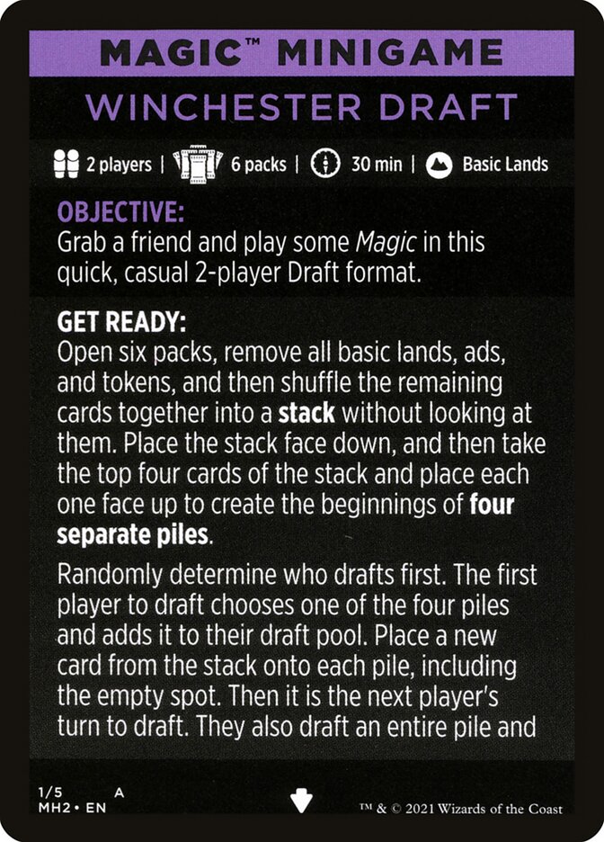 Winchester Draft (Magic Minigame) [Modern Horizons 2 Minigame]-1