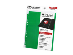 Ultimate Guard 18-Pocket Pages Side-Loading Green-1
