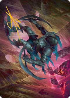 Xerex Strobe-Knight Art Card (Gold-Stamped Signature) [March of the Machine Art Series]-1