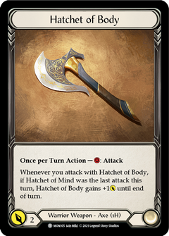 Hatchet of Body // Boltyn [MON105 // MON030] (Monarch)  1st Edition Normal-1