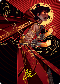 Infuriate Art Card (Gold-Stamped Signature) [Strixhaven: School of Mages Art Series]-1