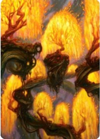 Grove of the Burnwillows Art Card [Zendikar Rising Art Series]-1