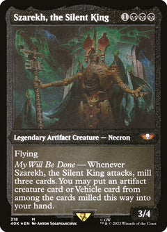 Szarekh, the Silent King (Display Commander) (Etched Foil) [Warhammer 40,000]-1