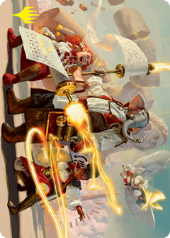 Lorehold Command Art Card (Gold-Stamped Signature) [Strixhaven: School of Mages Art Series]-1