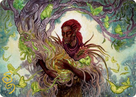 Circle of Dreams Druid Art Card (Gold-Stamped Signature) [Dungeons & Dragons: Adventures in the Forgotten Realms Art Series]-1
