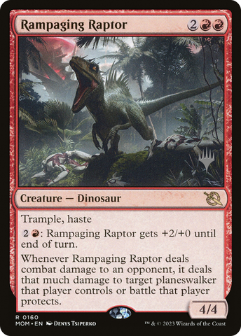 Rampaging Raptor (Promo Pack) [March of the Machine Promos]